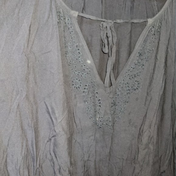 Plus Blue Boho Torrid Knee-Length Dress - Picture 3 of 3